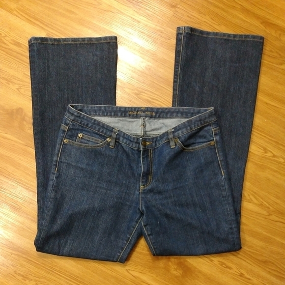 Michael Kors Dark Wash Boot Cut Jeans - Picture 2 of 9